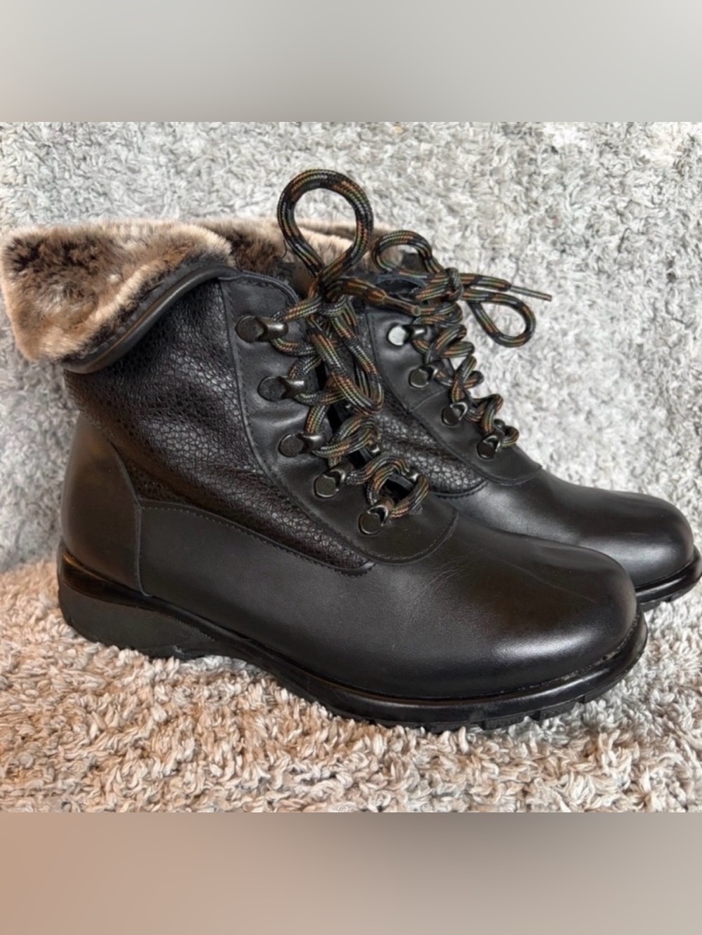 ✨$45✨🇨🇦Toe Warmers| Women’s Harbor Italian Leather Waterproof Boots |Black | 7.5